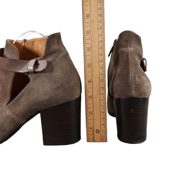 Alberto Fermani Shoes Womens 39 Booties Fashion Leather Cutout Open Toe Brown - Picture 7 of 16